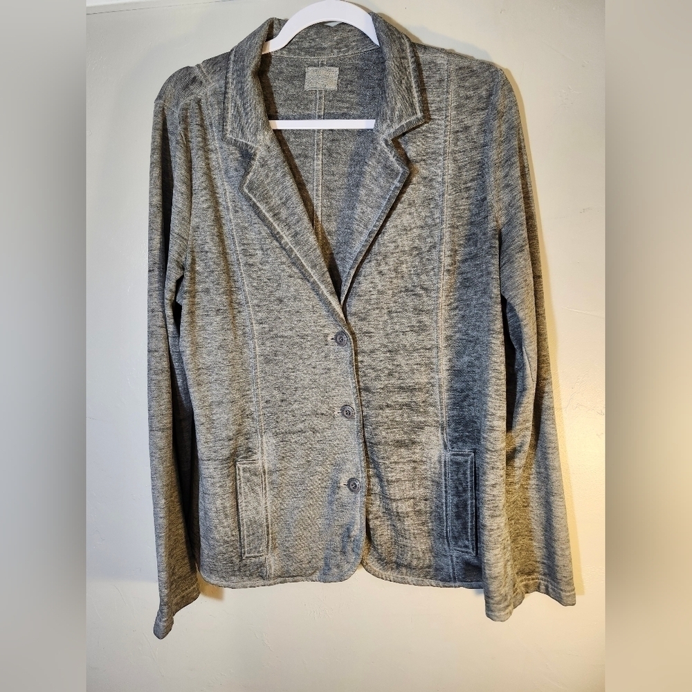 Ruff Hewn  lightweight gray jacket cotton blend sz L